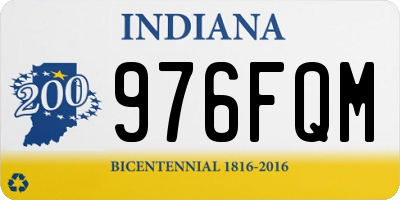 IN license plate 976FQM