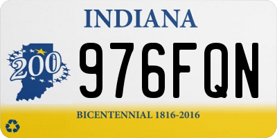 IN license plate 976FQN
