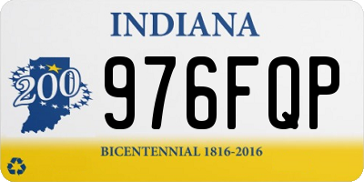IN license plate 976FQP