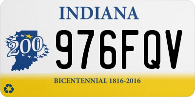IN license plate 976FQV