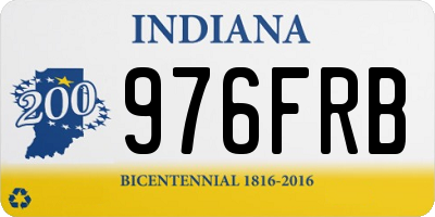 IN license plate 976FRB