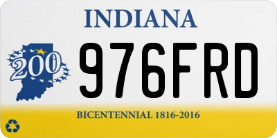 IN license plate 976FRD