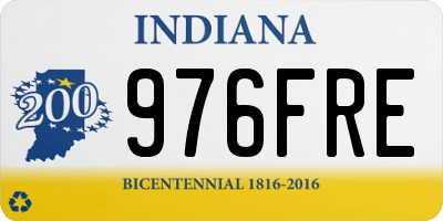 IN license plate 976FRE