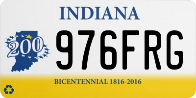 IN license plate 976FRG