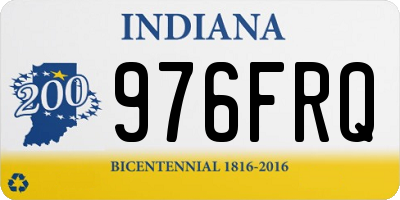 IN license plate 976FRQ