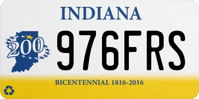 IN license plate 976FRS