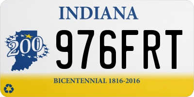 IN license plate 976FRT