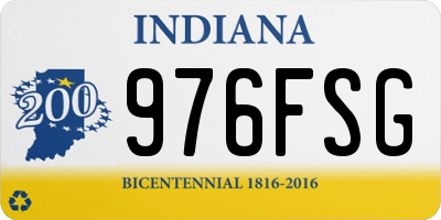 IN license plate 976FSG