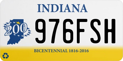 IN license plate 976FSH