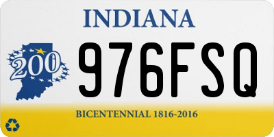 IN license plate 976FSQ