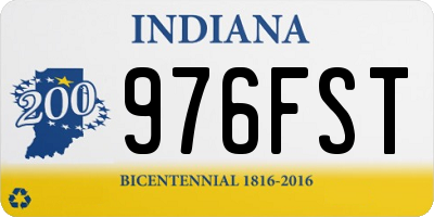 IN license plate 976FST