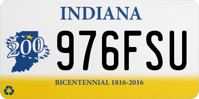 IN license plate 976FSU