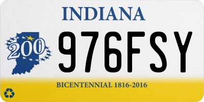 IN license plate 976FSY