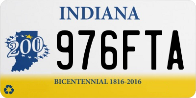 IN license plate 976FTA