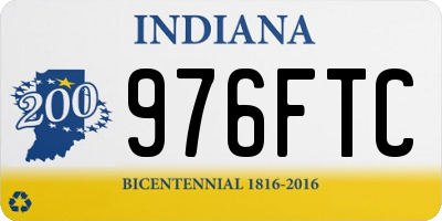 IN license plate 976FTC