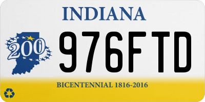 IN license plate 976FTD