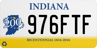 IN license plate 976FTF