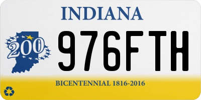 IN license plate 976FTH