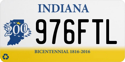 IN license plate 976FTL