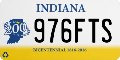 IN license plate 976FTS
