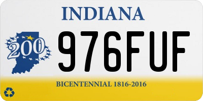IN license plate 976FUF