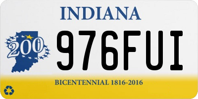 IN license plate 976FUI