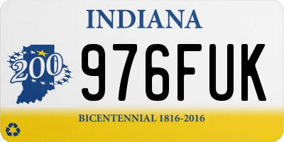 IN license plate 976FUK