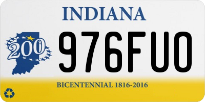 IN license plate 976FUO