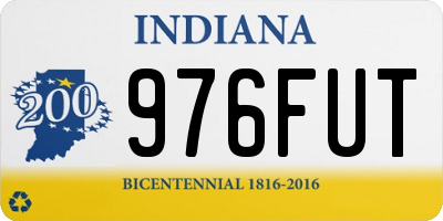 IN license plate 976FUT