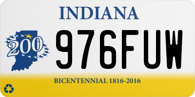 IN license plate 976FUW