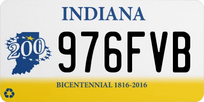 IN license plate 976FVB