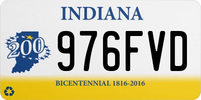 IN license plate 976FVD