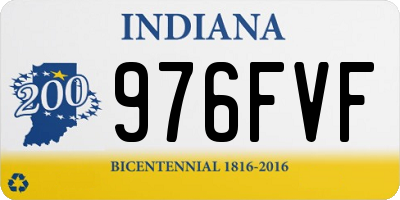 IN license plate 976FVF