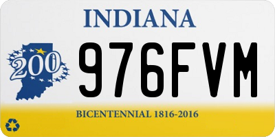 IN license plate 976FVM