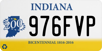 IN license plate 976FVP