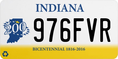 IN license plate 976FVR