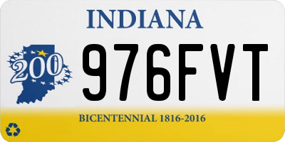 IN license plate 976FVT