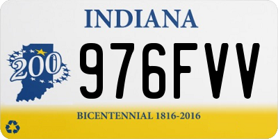 IN license plate 976FVV