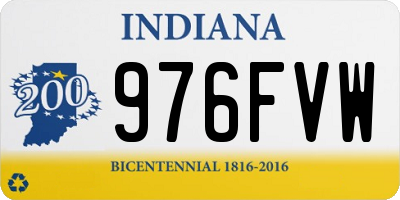 IN license plate 976FVW