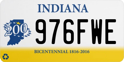 IN license plate 976FWE