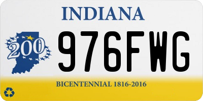 IN license plate 976FWG