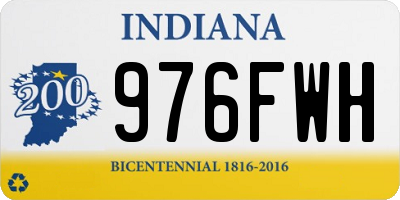 IN license plate 976FWH