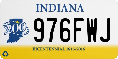 IN license plate 976FWJ