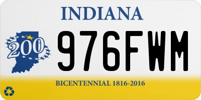 IN license plate 976FWM