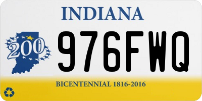 IN license plate 976FWQ