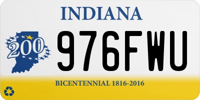IN license plate 976FWU