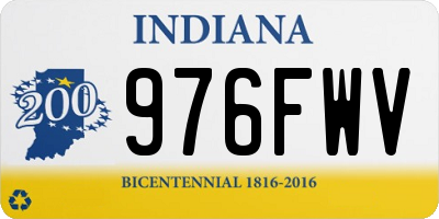 IN license plate 976FWV