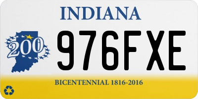 IN license plate 976FXE