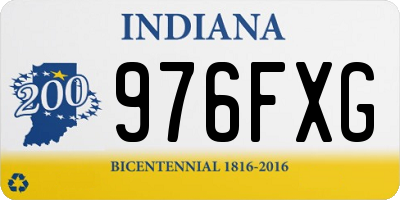 IN license plate 976FXG