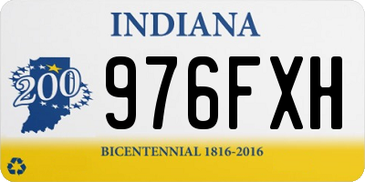 IN license plate 976FXH